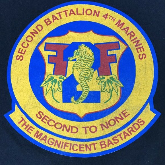 Second Battalion 4TH Marines Black Shirt - Picture 2 of 7